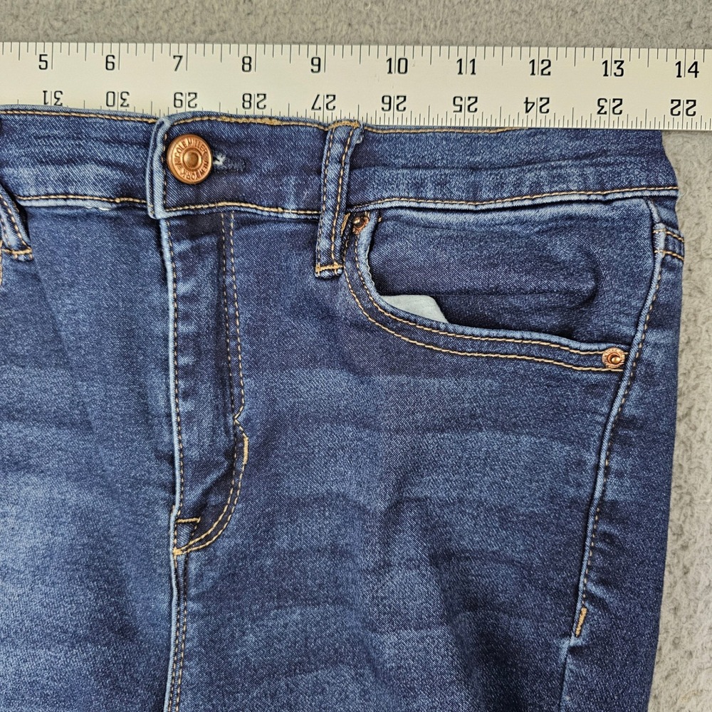 Nicole Miller SOHO Jeans Women 8 Blue High Rise Ankle Skinny Dark Wash Stretch - Picture 6 of 8
